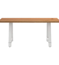 Esstisch mit Baumkanten 180x80x74cm Massivholz Eiche Rechteckig