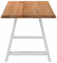 Esstisch mit Baumkanten 180x80x74cm Massivholz Eiche Rechteckig