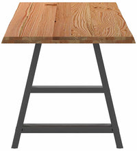 Esstisch mit Baumkanten 180x80x74cm Massivholz Eiche Rechteckig