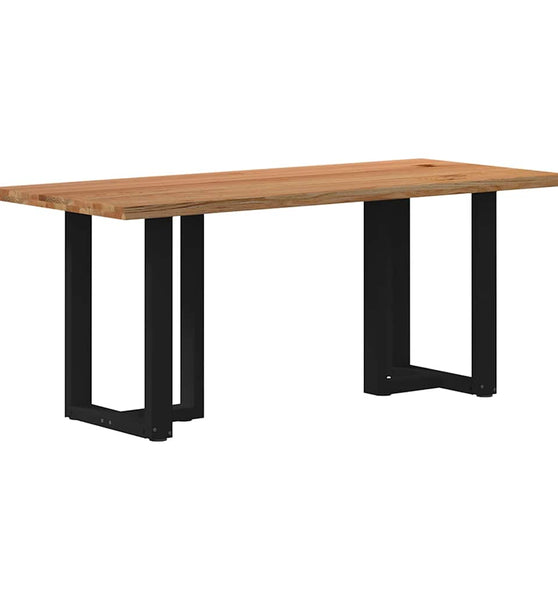 Esstisch mit Baumkanten 180x80x74cm Massivholz Eiche Rechteckig