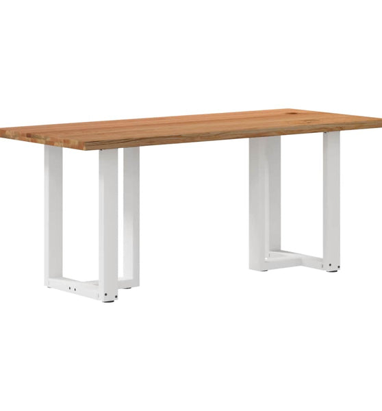 Esstisch mit Baumkanten 180x80x74cm Massivholz Eiche Rechteckig