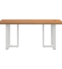 Esstisch mit Baumkanten 180x80x74cm Massivholz Eiche Rechteckig