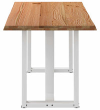 Esstisch mit Baumkanten 180x80x74cm Massivholz Eiche Rechteckig