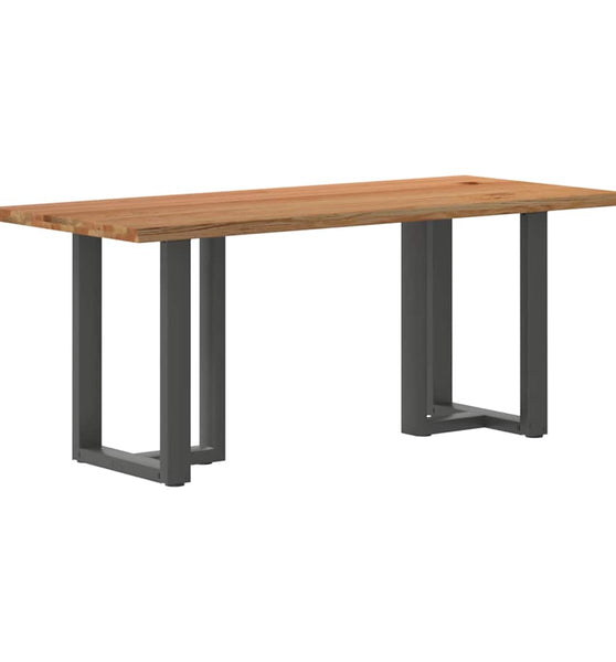 Esstisch mit Baumkanten 180x80x74cm Massivholz Eiche Rechteckig