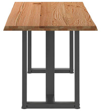 Esstisch mit Baumkanten 180x80x74cm Massivholz Eiche Rechteckig