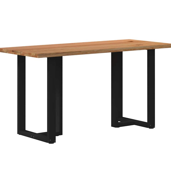 Bartisch mit Baumkanten 180x80x92cm Massivholz Eiche Rechteckig