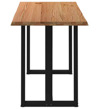 Bartisch mit Baumkanten 180x80x92cm Massivholz Eiche Rechteckig