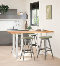 Bartisch mit Baumkanten 180x80x92cm Massivholz Eiche Rechteckig