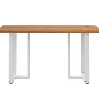 Bartisch mit Baumkanten 180x80x92cm Massivholz Eiche Rechteckig