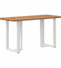 Bartisch mit Baumkanten 180x80x92cm Massivholz Eiche Rechteckig