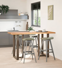 Bartisch mit Baumkanten 180x80x92cm Massivholz Eiche Rechteckig