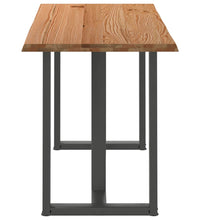 Bartisch mit Baumkanten 180x80x92cm Massivholz Eiche Rechteckig