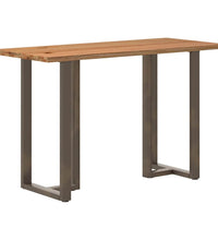 Esstisch mit Baumkanten 180x80x74cm Massivholz Eiche Rechteckig