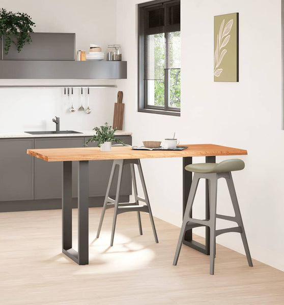 Bartisch Hellbraun 180x80x92 cm Massivholz Eiche Rechteckig