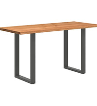 Bartisch Hellbraun 180x80x92 cm Massivholz Eiche Rechteckig