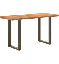 Bartisch Hellbraun 180x80x92 cm Massivholz Eiche Rechteckig