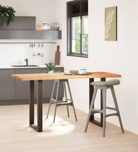 Bartisch Hellbraun 180x80x92 cm Massivholz Eiche Rechteckig