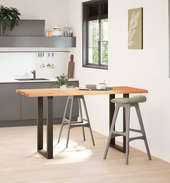 Bartisch Hellbraun 180x80x92 cm Massivholz Eiche Rechteckig