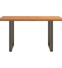 Bartisch Hellbraun 180x80x92 cm Massivholz Eiche Rechteckig