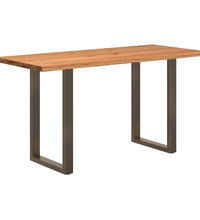 Bartisch Hellbraun 180x80x92 cm Massivholz Eiche Rechteckig