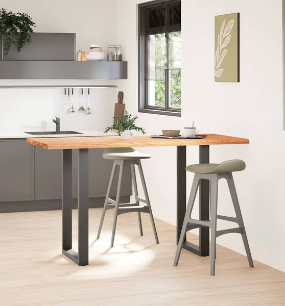 Bartisch Hellbraun 180x80x102 cm Massivholz Eiche Rechteckig