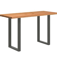 Bartisch Hellbraun 180x80x102 cm Massivholz Eiche Rechteckig