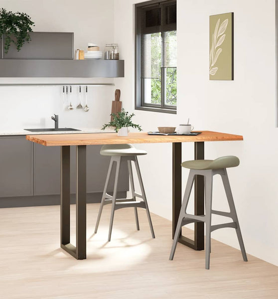 Bartisch Hellbraun 180x80x102 cm Massivholz Eiche Rechteckig