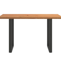 Bartisch Hellbraun 180x80x112 cm Massivholz Eiche Rechteckig