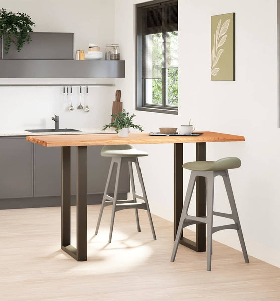 Bartisch Hellbraun 180x80x112 cm Massivholz Eiche Rechteckig