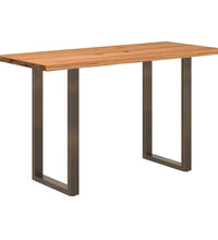 Bartisch Hellbraun 180x80x112 cm Massivholz Eiche Rechteckig