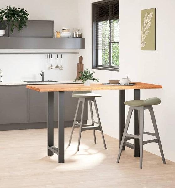 Bartisch Hellbraun 180x80x112 cm Massivholz Eiche Rechteckig