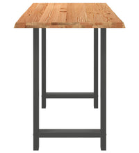 Bartisch Hellbraun 180x80x112 cm Massivholz Eiche Rechteckig