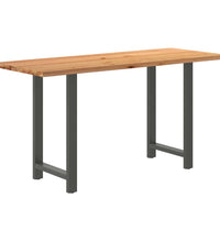 Bartisch Hellbraun 200x80x112 cm Massivholz Eiche Rechteckig