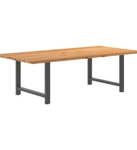 Esstisch Hellbraun 240x120x74 cm Massivholz Eiche Rechteckig