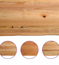 Esstisch Hellbraun 240x120x74 cm Massivholz Eiche Rechteckig
