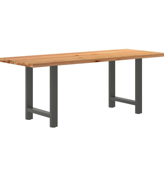 Esstisch Hellbraun 200x80x74 cm Massivholz Eiche Rechteckig