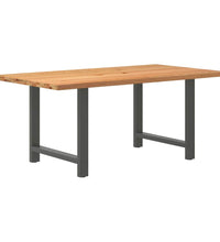 Esstisch Hellbraun 180x100x74 cm Massivholz Eiche Rechteckig