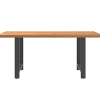 Esstisch Hellbraun 180x100x74 cm Massivholz Eiche Rechteckig