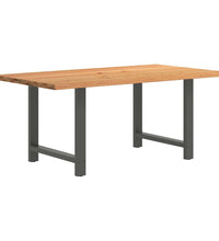 Esstisch Hellbraun 180x100x74 cm Massivholz Eiche Rechteckig