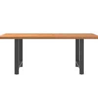 Esstisch Hellbraun 200x100x74 cm Massivholz Eiche Rechteckig