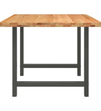 Esstisch Hellbraun 200x100x74 cm Massivholz Eiche Rechteckig