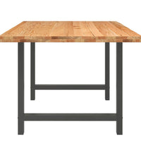 Esstisch Hellbraun 220x100x74 cm Massivholz Eiche Rechteckig