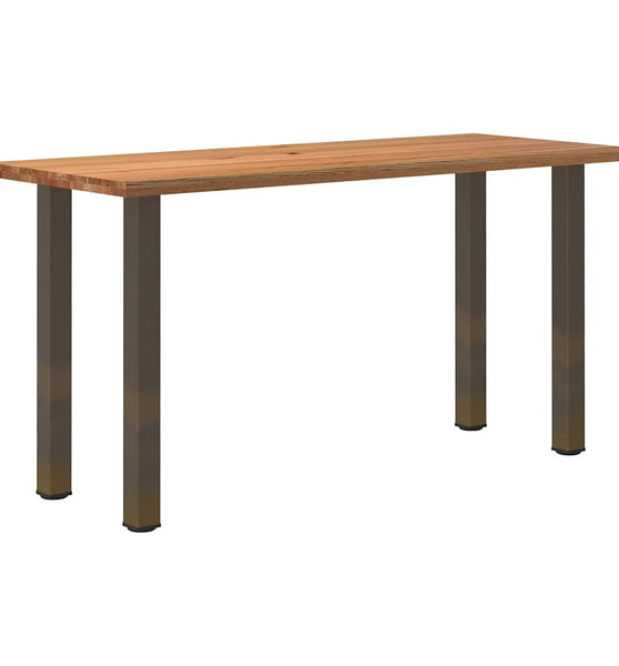 Bartisch Hellbraun 200x80x102 cm Massivholz Eiche Rechteckig