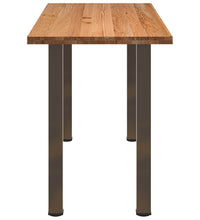 Bartisch Hellbraun 200x80x102 cm Massivholz Eiche Rechteckig