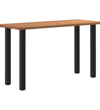 Bartisch Hellbraun 200x80x112 cm Massivholz Eiche Rechteckig