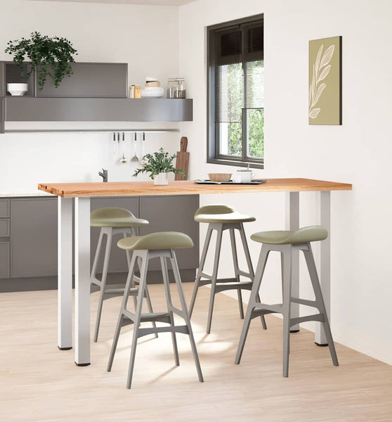 Bartisch Hellbraun 200x80x112 cm Massivholz Eiche Rechteckig