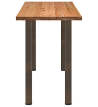 Bartisch Hellbraun 200x80x112 cm Massivholz Eiche Rechteckig