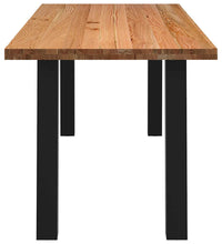 Esstisch Hellbraun 200x80x74 cm Massivholz Eiche Rechteckig