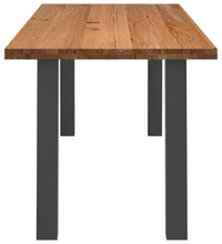 Esstisch Hellbraun 200x80x74 cm Massivholz Eiche Rechteckig