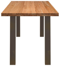 Esstisch Hellbraun 200x80x74 cm Massivholz Eiche Rechteckig